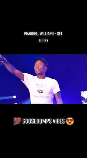 Pharrell Williams - Get Lucky Heartwarming audience #goat #live #goosebumps #heartwarming #pharellwilliams