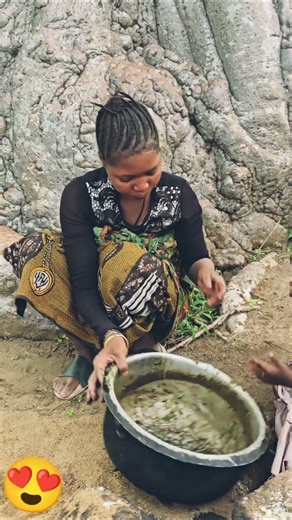 Natural Beauty in Daily Life 🌿 | A Tribal Girl’s Routine#shorts