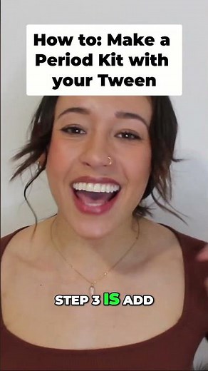 How to Make a First Period Kit for Your Tween 👛🩸