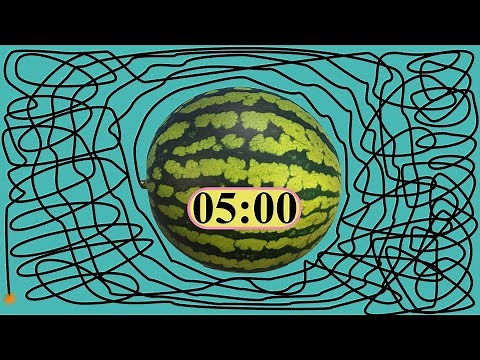 5 Minute Water Melon Countdown Timer [Explosive Ending]