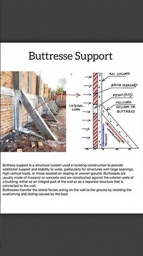 Buttress support |civil engineer |structure