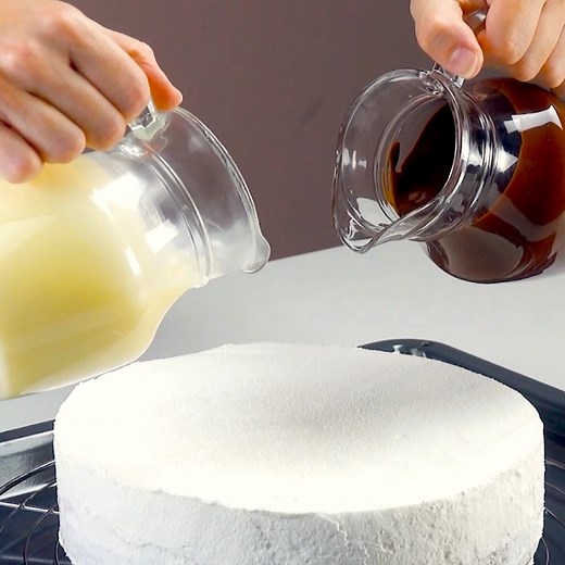 This cake will break you out of your shell! 🍰🍫🍓 FULL RECIPE: www.scrumdiddlyumptious.com/magic-shell-chocolate-cake | Scrumdiddlyumptious