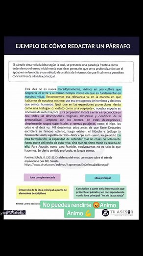 Construir un párrafo: ejemplos y consejos