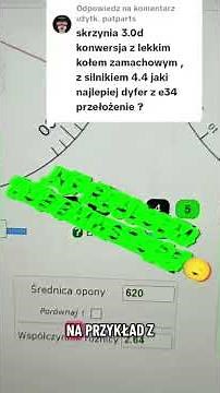 jak obliczyć sobie prędkości max na poszczególnych biegach. #bmw #swap #skrzynia #dyfer