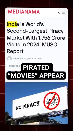 “ PIRATED MOVIES APPEAR ONLINE SO FAST BECAUSE OF TWO MAIN SOURCES:THEATRE LEAKS OTT LEAKS #shorts