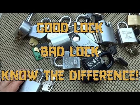 (405) Choosing a High Security Lock