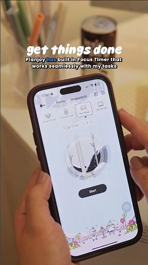 Cute planner + focus timer in one! App name: PlanJoy🤍