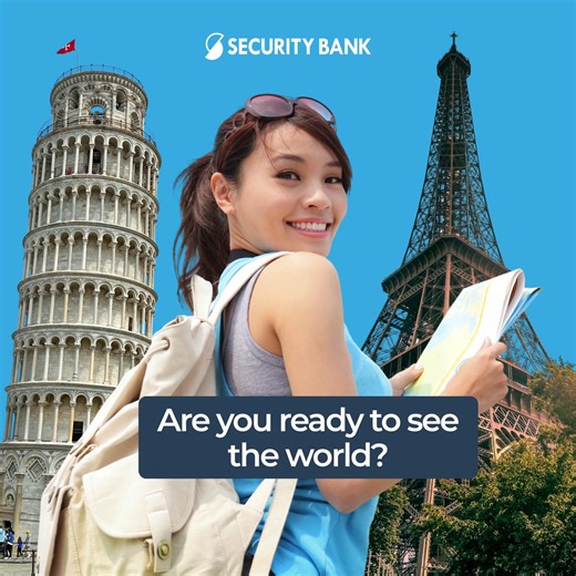 Security Bank's Money Builder Savings Account is here! Open your first account and grow your savings with monthly and quarterly bonus rates on top of your base interest rate. ✈️ Open an account online and start achieving your long-term financial goals! 🎉 bit.ly/mb-travel-fb #MoneyBuilderlsBack Deposits are insured by PDIC up to PHP1 million per depositor. Security Bank Corporation is regulated by Bangko Sentral ng Pilipinas www.bsp.gov.ph | Security Bank