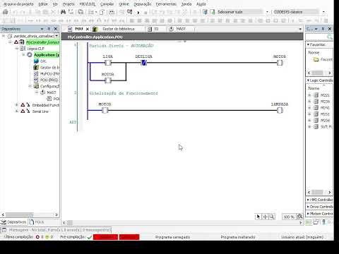 Partida direta de motor - SoMachine v4.3