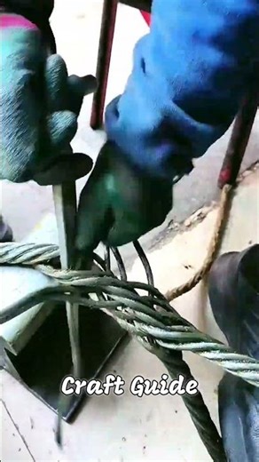 Steel wire rope splicing technique using traditional craftsmanship