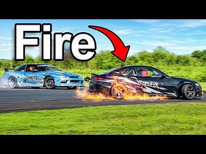 This car blew up and caught on fire!