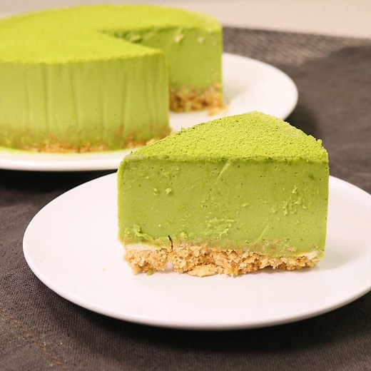 オーブン不要！焼かない抹茶チーズケーキ 作り方・レシピ | クラシル