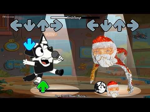 FNF Smile song but Goo Goo GaGa meme vs Bluey, Bingo sing it -Friday Night Funkin' (meme cover song)