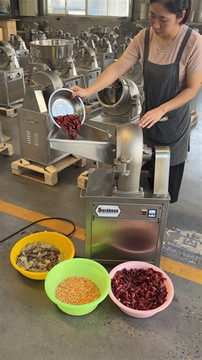 87K views · 749 reactions | Multi-purpose grinder made of 304 stainless steel, food grade, 30-300kg/h capacity. #flourmill #pulverizer | Mini Rice Mill Machine | Facebook