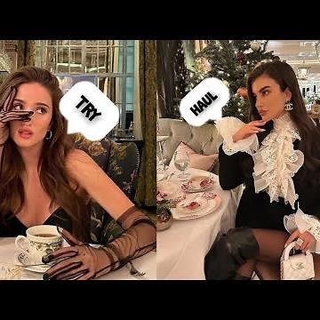 4K TRANSPARENT ROBES TRY ON HAUL , FALL Outfits on trending see through it || Watch Latest