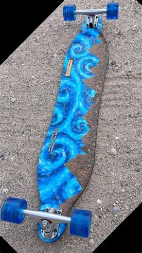Rolling Canvas Hand Painted Longboards #shorts #custom #longboard #progression #loaded #handpainted