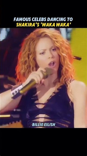 🔥 FAMOUS CELEBS DANCING TO Shakira'S Waka Waka (This Time for Africa) 💃🌍 #shorts #viral #music