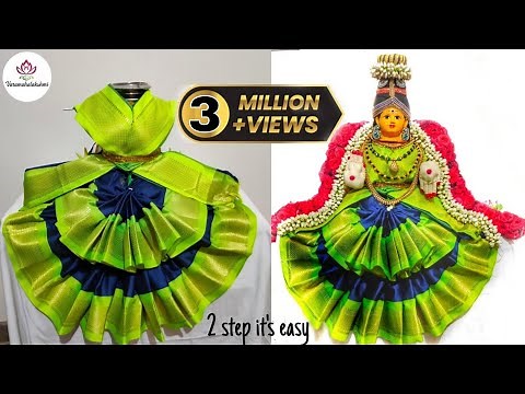 Quick and Easy Varamahalakshmi saree draping || How to drape saree for varamahalakshmi festival