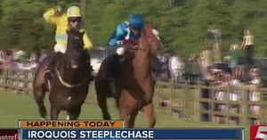 Horses Race At 75th Iroquois Steeplechase