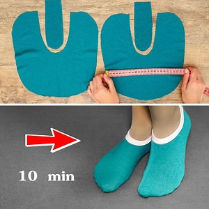 653K views · 5.2K reactions | I’ve sewed slippers from the remaindered fabrics in 10 minutes - simple, easy and very cosy! | Miarti - Wiederverwendung | Facebook