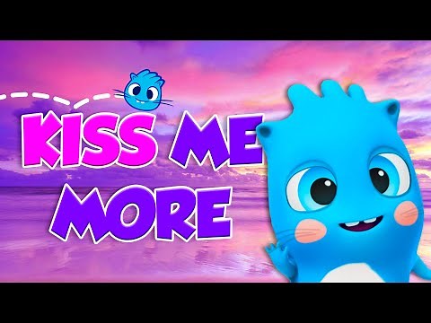 Doja Cat - Kiss Me More ft. SZA by The Moonies | Cute version for families 💕(Official Lyrics Video)