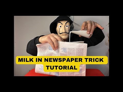 Milk in Newspaper Trick Tutorial