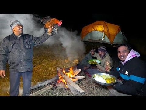 New year special night Picnic video in Jangal side | village cooking vlog