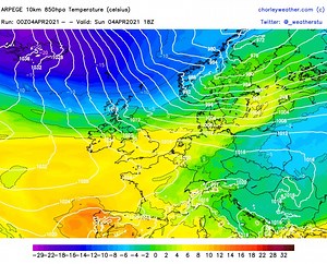 Cold air filters in through today from the north and will bring the risk of frosts and wintry showers over the next few days. Very cold for the time of year!!!! | CW Weather