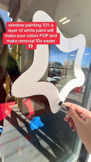 Dont mind my brush 😭 check out our window painting E book (link in bio) for all of our tips, tricks and secrets 😎 #painting #windowpainting #bannerpainting #artist #art