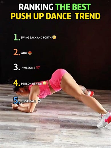 RANKING THE BEST PUSH UP DANCE TREND #ranked #funny #ranking #trending #pushup #shorts #tiktokviral