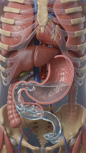 When You Drink Water on empty stomach #humanbody #anatomy #3danimation #water #emptystomach