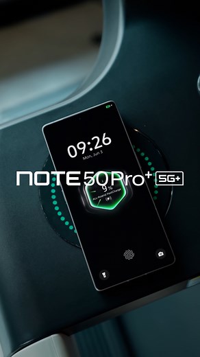 Drop it. Charge it. Go. ⚡ With 50W Wireless Charging, the NOTE 50 Pro 5G powers up fast—no cables, no effort.#Infinix #InfinixAI #NOTE50Series #FlagshipPerformanceWithAI #PerformanceByDesign #50WWirelessCharge | Infinix Mobile