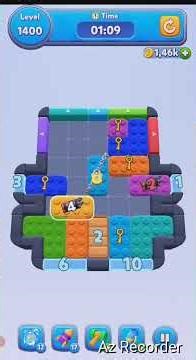 Color Block Jam, level 1400, NEW CENTURY Unlocked #colorblocks #gaming #asmr #asmrsounds