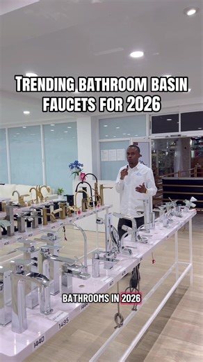 Bathrooms in 2026 are no longer just functional — they’re personal wellness spaces ✨🚿 And it all starts with the faucet. From matte black, brushed nickel, and soft gold finishes that feel calm and spa-like 🤍 to touchless technology for better hygiene and less water waste 💧👋 Statement waterfall designs turn your sink into a true design feature 🌊 while water-saving tech delivers strong flow with smarter usage ♻️ In 2026, the right faucet doesn’t just finish your bathroom — it transforms it. �