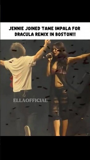 JENNIE’S SURPRISE APPEARANCE AT TAME IMPALA’S BOSTON SHOW! 😱 #jennie #tameimpala #dracula