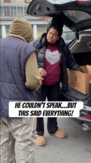 He couldn’t speak… But they said everything! #homelessness #homelessnesscrisis #helpingothers #fypシ゚