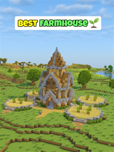Best Farmhouse Minecraft build tutorial
