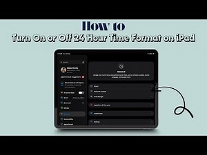 How to Turn On or Off 24 Hour Time Format on iPad
