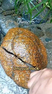 Gold coated rock have precious element inside #preciousstones #treasuresearch | Glenn Arcena