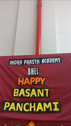 VASANT PANCHAMI CELEBRATION AT INDRA-PRASTH ACADEMY, BHEL Vasant Panchami is a festival of Hindus that marks the beginning of preparations for the spring season. It is celebrated by people in various ways depending on the region. Vasant Panchami also marks the start of preparation for Holika or Holi, which occurs forty days later. For students, this day is seen to be an auspicious day for learning new things and developing new abilities. Goddess Saraswati, who is a representation of knowledge, i