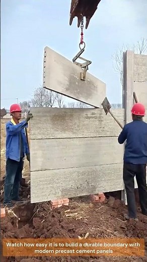 Precast Concrete Wall Installation