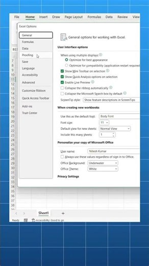 STOP SCROLLING ✋Learn this Excel AutoCorrect hack In excel #viral #shorts #shortfeed