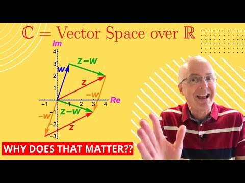 Complex Numbers ℂ as a Real VECTOR SPACE - Leads to VECTOR SUBTRACTION!