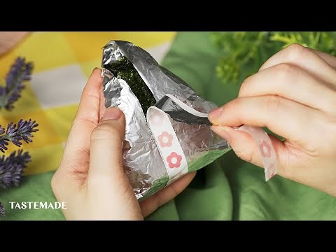 【コレ考えた人天才】パリパリ海苔おにぎりの包み方🍙【裏技】