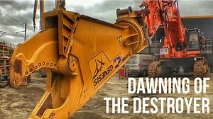 6.9K views · 80 reactions | The latest addition to the fleet of power station demolition specialist Brown and Mason is undergoing final preparations at the Messiah Corp. yard at Grays in Essex. And DemolitionNews got to see it first. The machine weighs in at more than 135 tonnes and is equipped with a massive 13 tonne Genesis GXP1500R attachment. | demolitionnews.com | Facebook