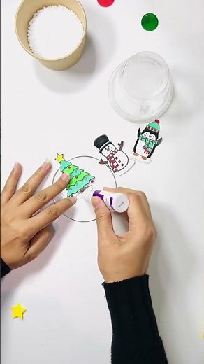 Plastic cups Snow Globe Craft