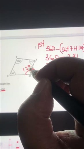 Find the missing angle #mathematics