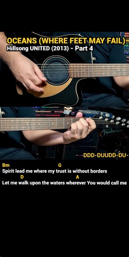 76K views · 1.7K reactions | Oceans (Where Feet May Fail) - Hillsong UNITED (2013) Easy Guitar Chords Tutorial with Lyrics Part 4 SHORTS REELS | Doc OTEP Studio | Facebook