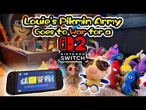 Louie's Pikmin Army Goes to War for a Nintendo Switch 2 | (Pikmin Plush Video)