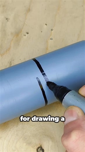 The Secret to Drawing a Perfectly Straight Line on a Pipe #pipes #Perfect #straight | Reels ideas